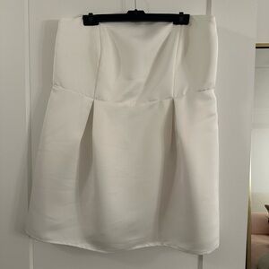 Princess Polly White Strapless Dress Size 16